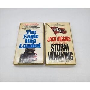 Jack Higgins Paperback Book Bundle The Eagle Has Landed & Storm Warning